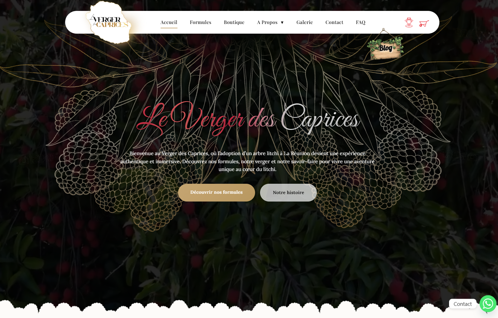 Site web Le Verger des Caprices par JC Consulting